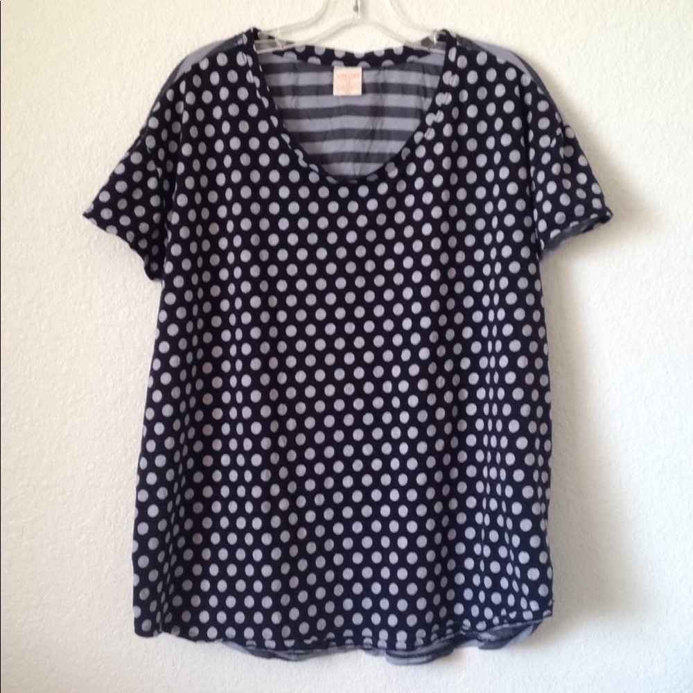 FINAL MARKDOWN Ladies' Jasmine & Ginger Dots & Stripes Top 1x